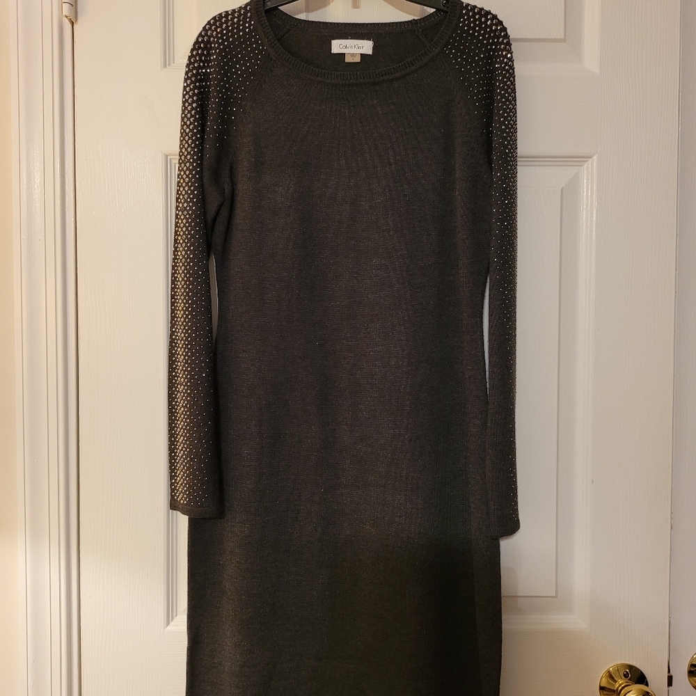 Calvin Klein Sweater Dress, Smalll, Black